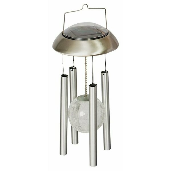 Headwind Consumer Products Headwind 830-1325 Solar Led Wind Chime, Pyramid Crackleball, Blue/Green/Red 830-1306